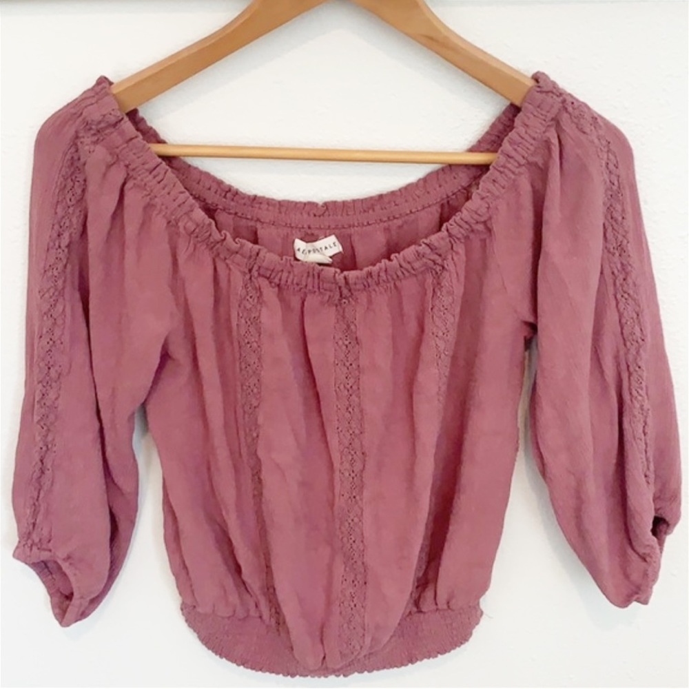 Aeropostale off shoulder peasant blouse M